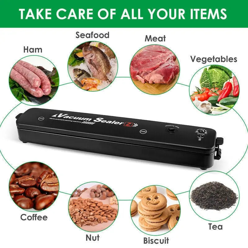 3 in 1 Vacuum Food Sealer Machine Automatic Manual Vacum Sealer Dry/Wet+ 10Bags - DynamicDrop Hub