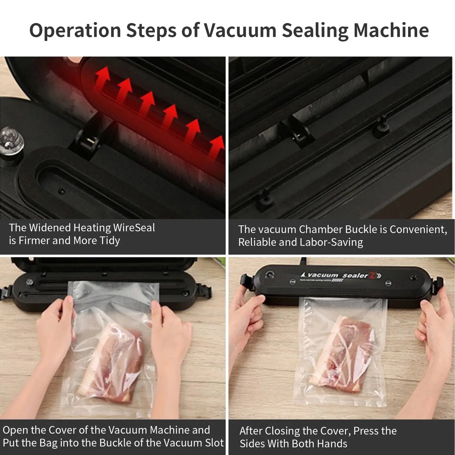 3 in 1 Vacuum Food Sealer Machine Automatic Manual Vacum Sealer Dry/Wet+ 10Bags - DynamicDrop Hub