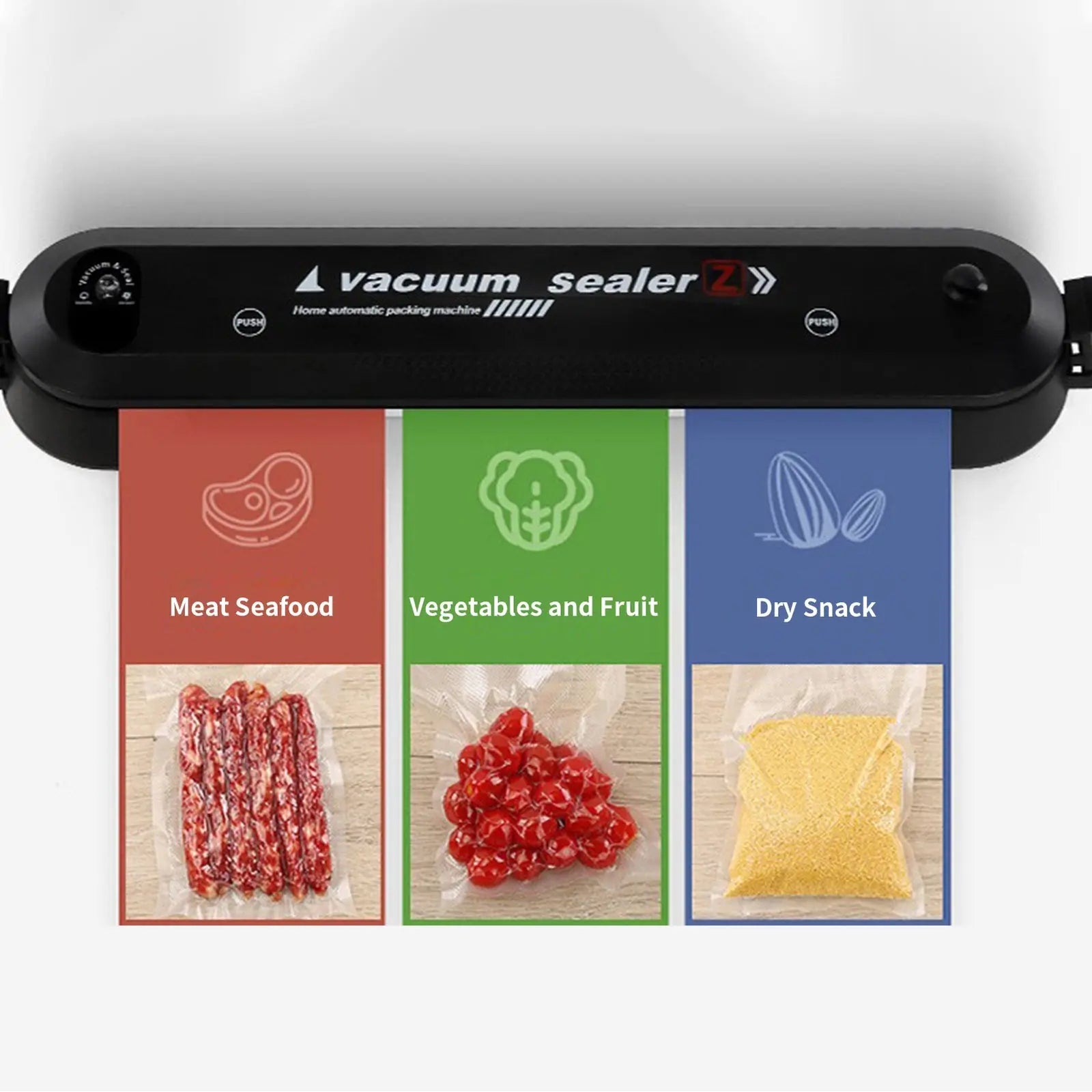 3 in 1 Vacuum Food Sealer Machine Automatic Manual Vacum Sealer Dry/Wet+ 10Bags - DynamicDrop Hub