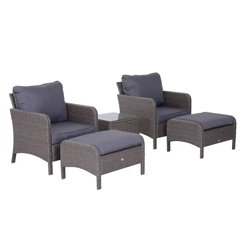 Yatts 2 - Person Outdoor Seating Group with Cushions - DynamicDrop Hub