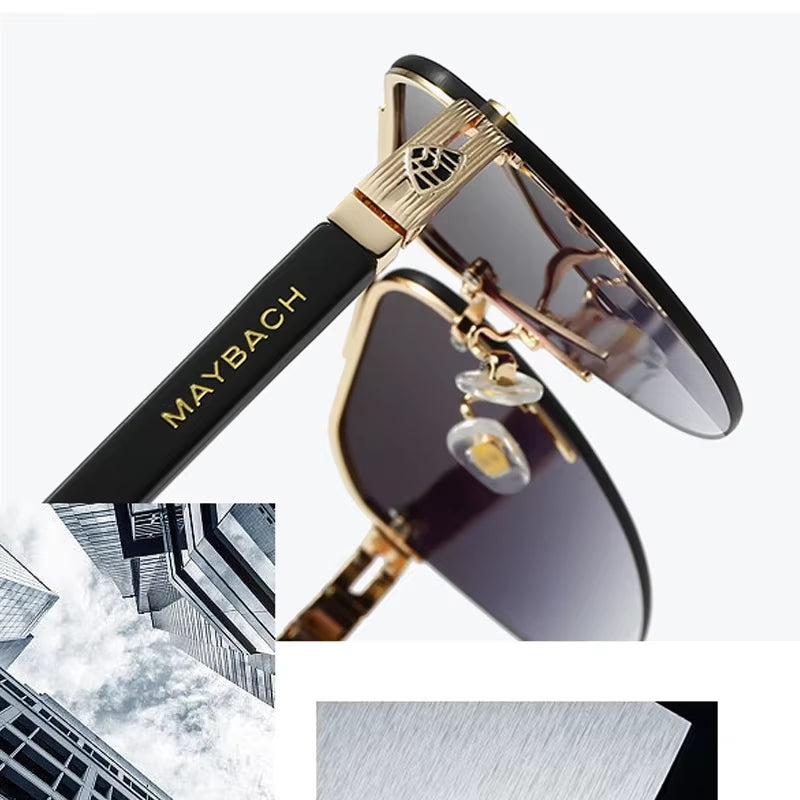 New Maybach Men's Polarized Sunglasses | Driving & Leisure Eyewear | Stylish & UV Protection