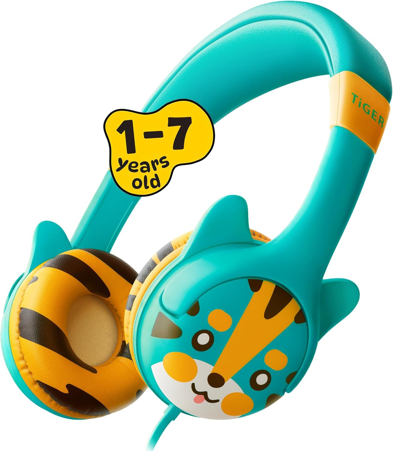 Wired Toddler Headphones for 2-5 Years Old, 85Db Volume Limited Baby Headphones for Travel, Children Headphones for Airplane, Ipad & Tablet