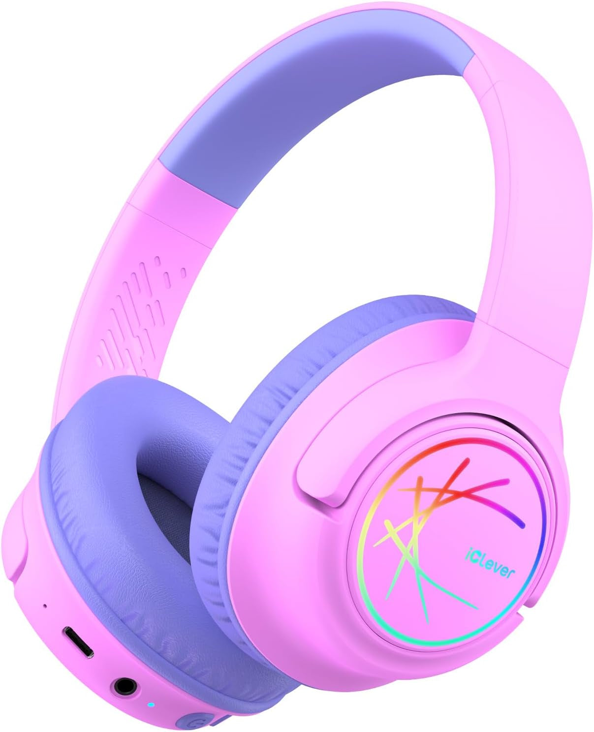 iClever Kids Wireless Headphones with LED Lights – Safe, Fun, and Built for Kids