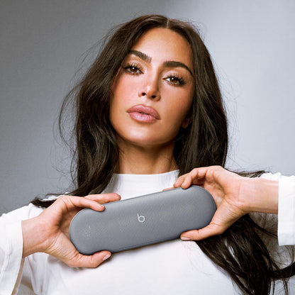 Pill X Kim Kardashian - Wireless Bluetooth Speaker and Portable Charger via USB-C - up to 24 Hours Battery Life, IP67 Water Resistant, Apple & Android Compatible, Built-In Mic – Dark Gray