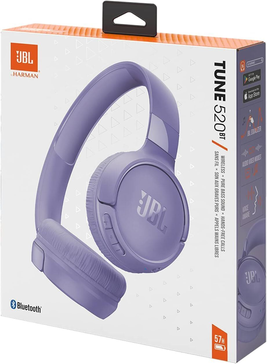 JBL Tune 520BT Wireless Bluetooth Headphones on Ear with Microphone - 4 Colours