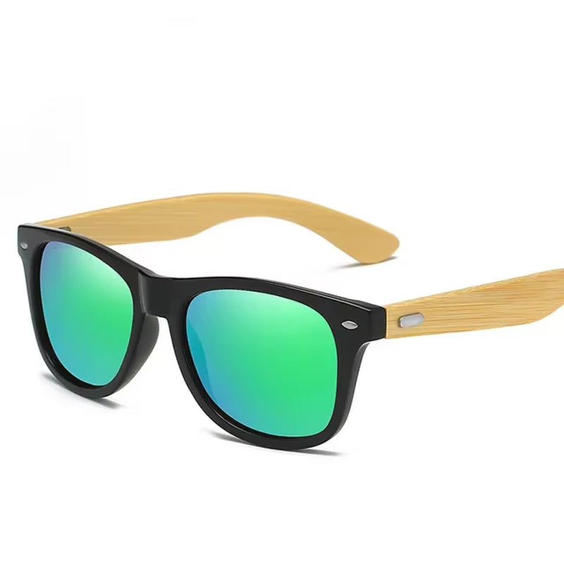 Wood Men's Ultraviolet Sunglasses Classic Male Driving Riding UV400 Sports Sun Glasses Eyewear Wooden Bamboo Eyeglasses