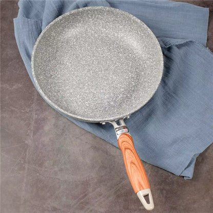 Durable Stone Frying Wok Pan – Non-Stick Ceramic Pot for Induction & Gas Stove, Skillet for Steak Cooking