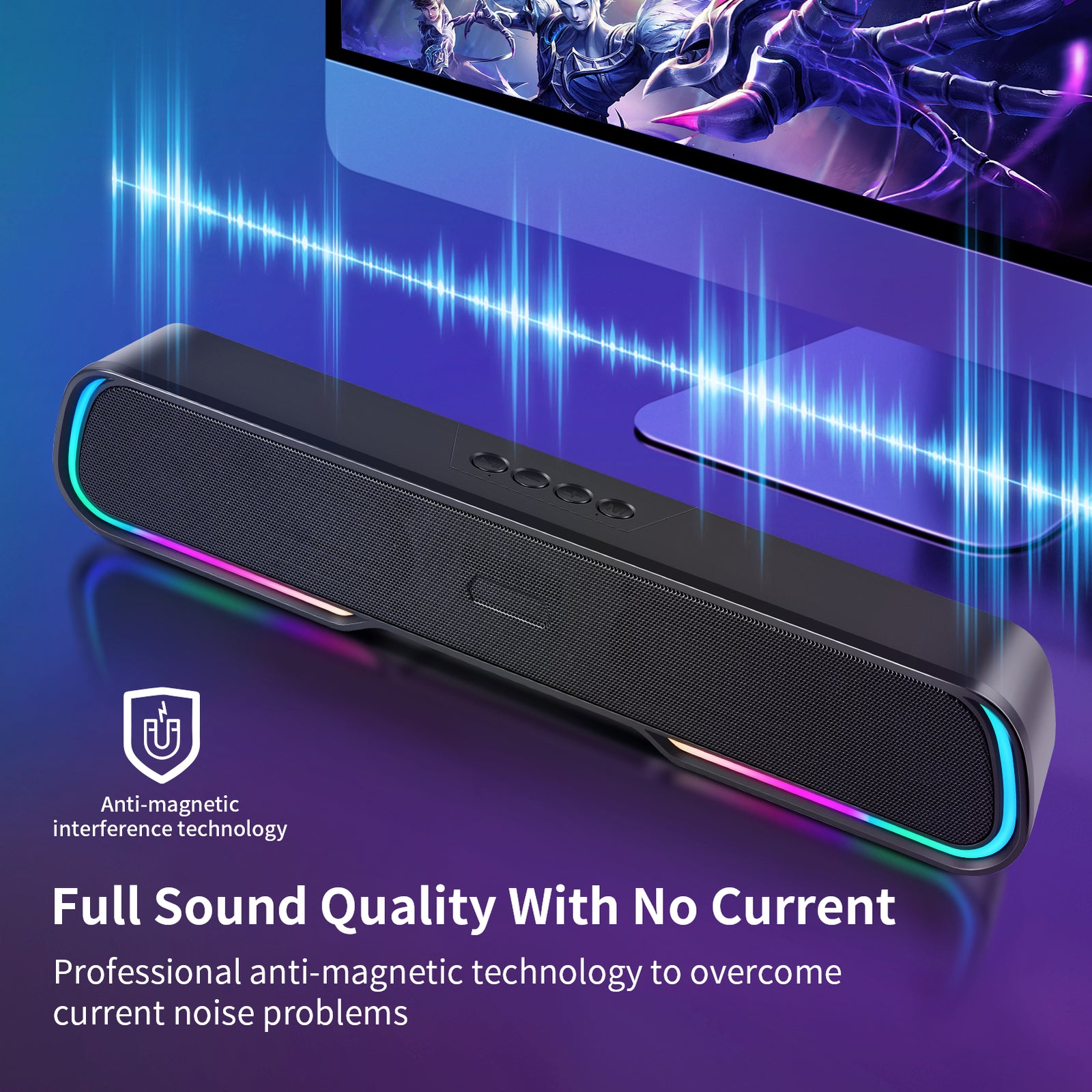 Bluetooth 4D Surround Sound Bar Wireless TV Home Theater Soundbar Speaker