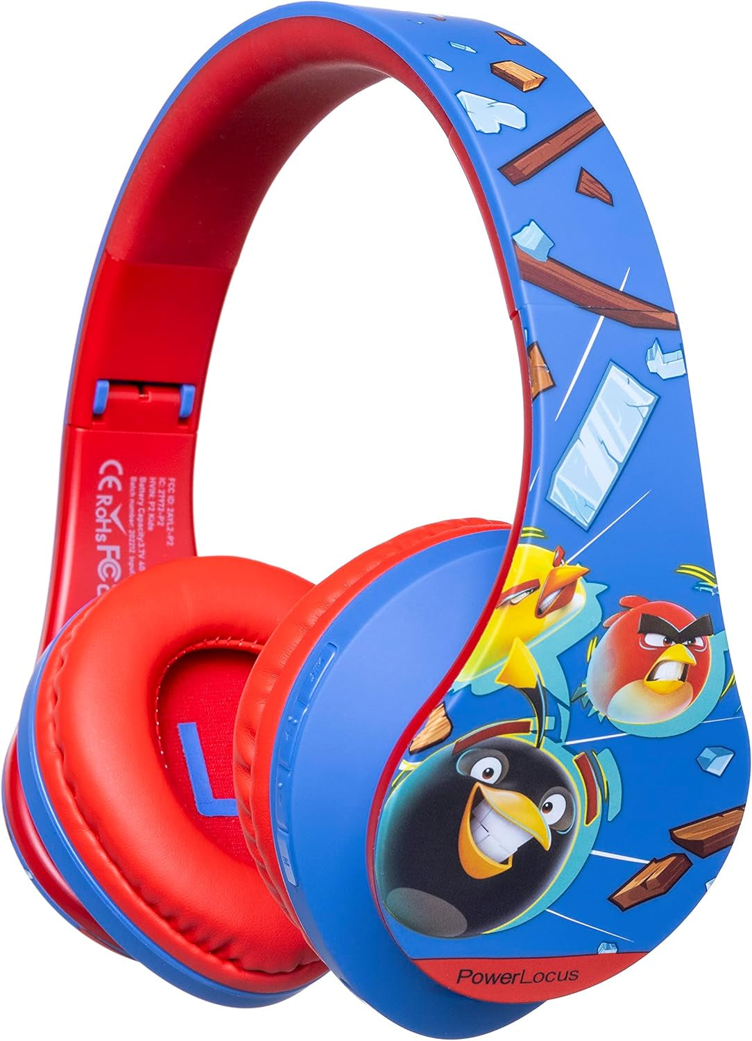 Kids Headphones, P2 Bluetooth Headphones for Kids with Volume Limit 85DB, Kids Wireless Headphones over Ear with Microphone, Foldable, Carry Case, Micro SD/TF for Iphone/Ipad/Laptop/Pc/Tv