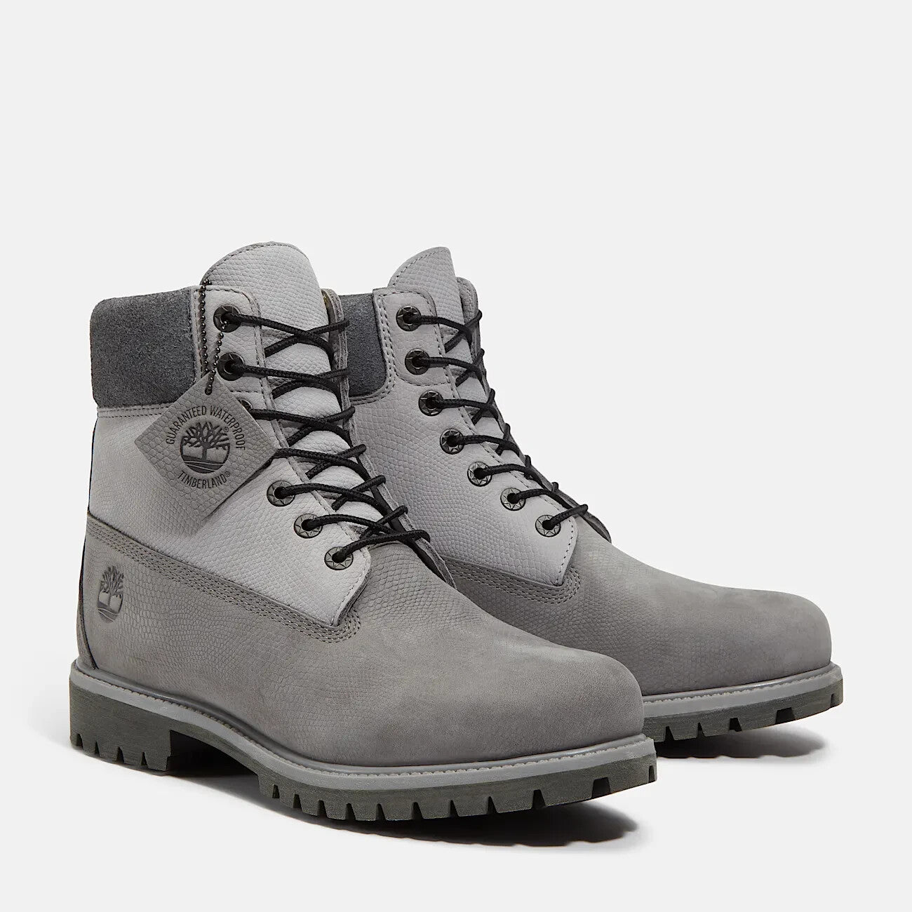Timberland Men'S Premium 6-Inch Lace up Waterproof Iconic Boot Grey