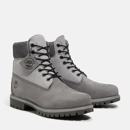 Timberland Men'S Premium 6-Inch Lace up Waterproof Iconic Boot Grey