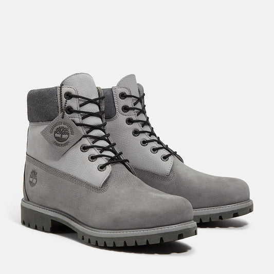 Timberland Men'S Premium 6-Inch Lace up Waterproof Iconic Boot Grey