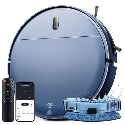 Robot Vacuum Cleaner with 6000Pa Strong Suction, 2500mAh Battery, and 3-in-1 Mopping, Sweeping, and Suction Functionality