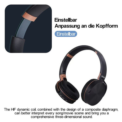 Wireless Bluetooth Headphones with Noise Cancelling Over-Ear Stereo Earphones