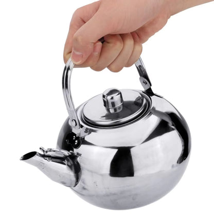 Stainless Steel Water Kettle with Infuser Filter – Tea & Coffee Kettle with Anti-Scald Handle