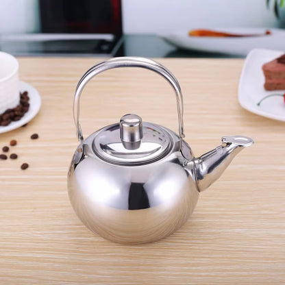 Stainless Steel Water Kettle with Infuser Filter – Tea & Coffee Kettle with Anti-Scald Handle