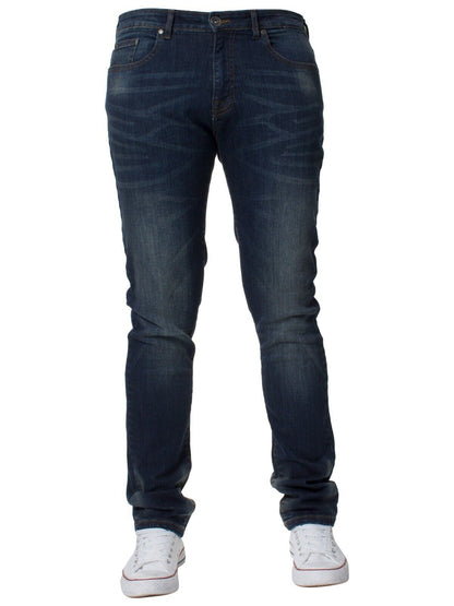 Kruze Mens Jeans Skinny Stretch Slim Fit Flex Denim Trouser Pants UK Waist Sizes