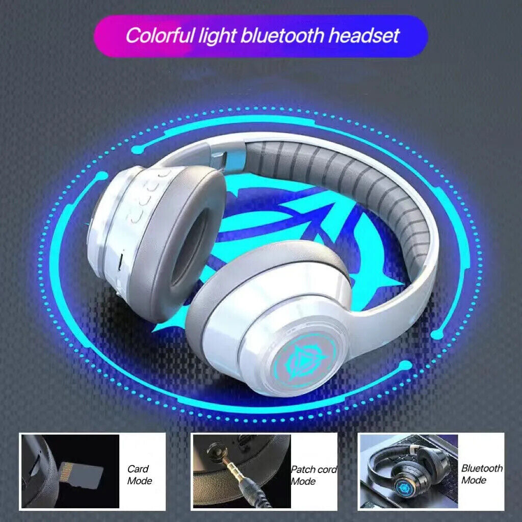 Wireless Bluetooth 5.2 Noise-Cancelling Over-Ear Headphones