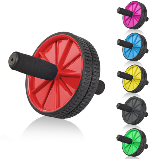 Ab Roller Wheel for Abdominal Strength Training – Foam Grip, Home Gym Core Workout Equipment