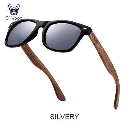 Oi Wood Brand Natural Wooden Sunglasses Men Polarized Fashion Sun Glasses Original Wood Oculos De Sol Masculino New TR90 Frames