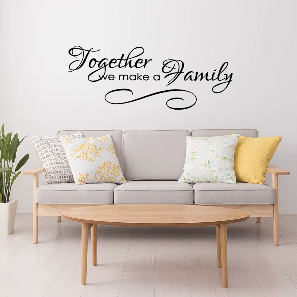 Romantic Family Wall Decal Art Vinyl Stickers Decor Living Room Bedroom Removable Decoration Accessories Murals