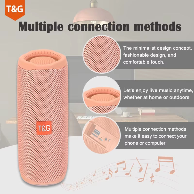 TG365 Tragbarer Bluetooth Woofer: Dual Subwoofer Outdoor Stereo Speaker