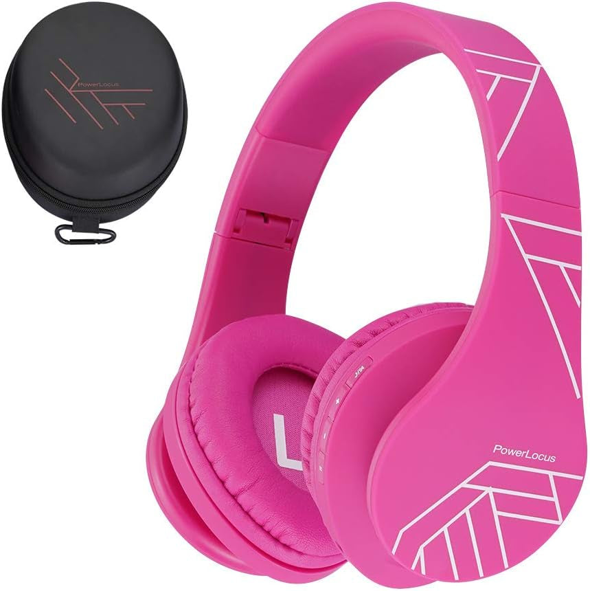 Kids Headphones, P2 Bluetooth Headphones for Kids with Volume Limit 85DB, Kids Wireless Headphones over Ear with Microphone, Foldable, Carry Case, Micro SD/TF for Iphone/Ipad/Laptop/Pc/Tv