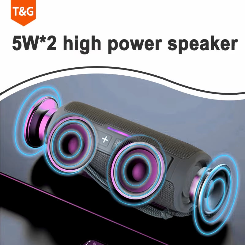 TG365 Tragbarer Bluetooth Woofer: Dual Subwoofer Outdoor Stereo Speaker