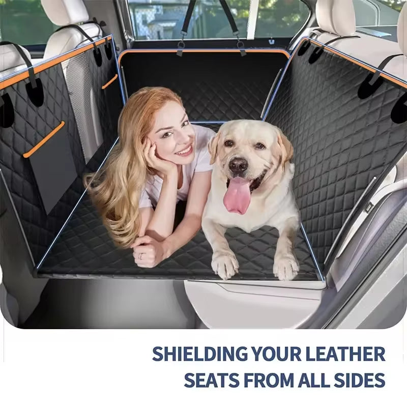 Pet Back Seat Extender Car Backseat Protector Hammock Dog Car Seat Cover Hard Bottom for Travel