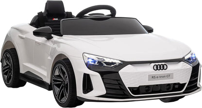 Audi RS E-Tron GT Licensed Electric Cars for Kids Electric Ride-Ons 12V Battery Powered Toy W/Remote Control Music, for 3-5 Years, Red