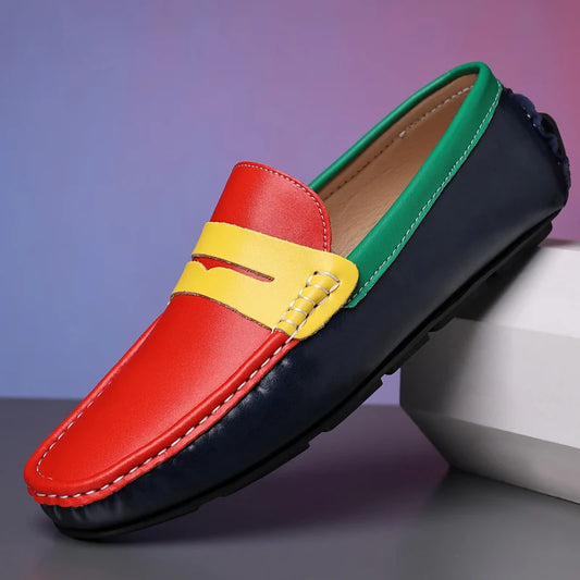 Italian Style Men’s Leather Loafers – Casual, Formal & Comfortable Driving Moccasins