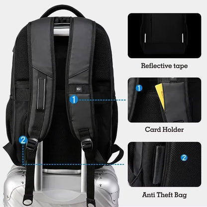 SWISS Men Laptop Backpack Waterproof anti Theft USB Bag Large Capacity Fashion School Backpack Travel Backpack Back Pack Mochila