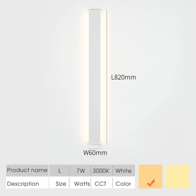 SCON LED Indoor Wall Lamps Thin Modern Bedroom Living Room Stairway Lamp Minimalist Decoration Wall Light Interior Fixtures