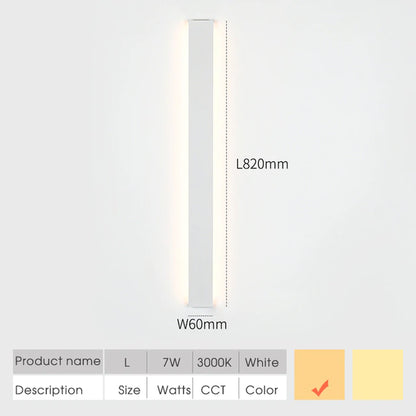 SCON LED Indoor Wall Lamps Thin Modern Bedroom Living Room Stairway Lamp Minimalist Decoration Wall Light Interior Fixtures