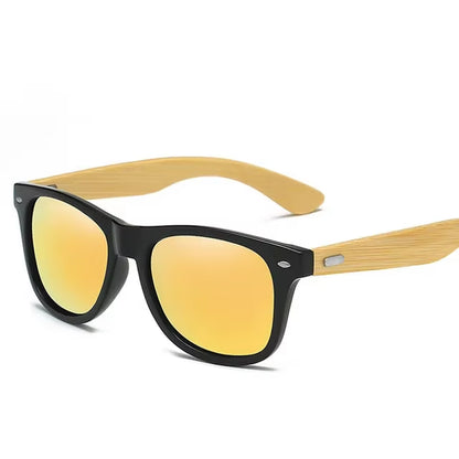 Wood Men's Ultraviolet Sunglasses Classic Male Driving Riding UV400 Sports Sun Glasses Eyewear Wooden Bamboo Eyeglasses