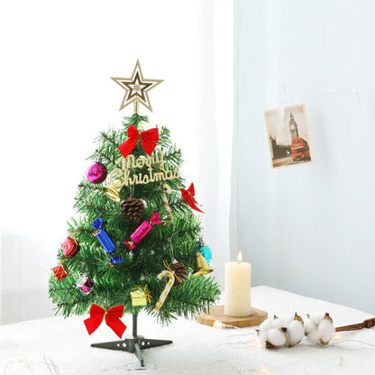 Tabletop Artificial Small Mini Christmas Treeled Lights Ornament