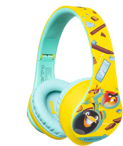 Kids Headphones, P2 Bluetooth Headphones for Kids with Volume Limit 85DB, Kids Wireless Headphones over Ear with Microphone, Foldable, Carry Case, Micro SD/TF for Iphone/Ipad/Laptop/Pc/Tv