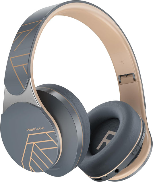 Bluetooth Over-Ear Headphones | 40H Playtime, 4 EQ Modes, Built-in Mic, FM Radio, Micro SD/TF Slot