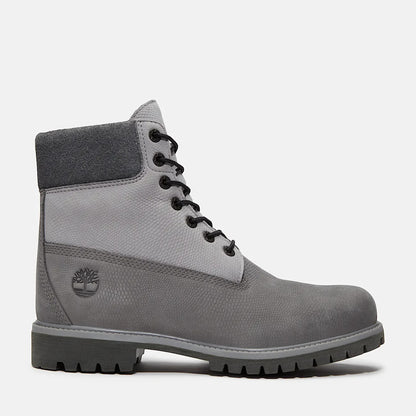 Timberland Men'S Premium 6-Inch Lace up Waterproof Iconic Boot Grey