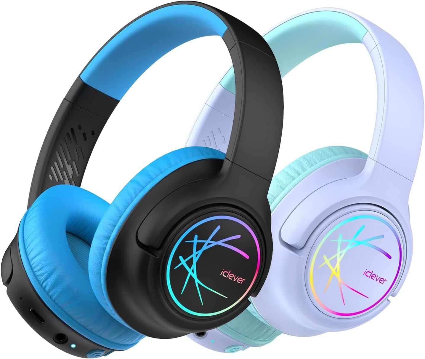 iClever Kids Wireless Headphones with LED Lights – Safe, Fun, and Built for Kids