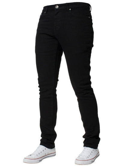 Kruze Mens Jeans Skinny Stretch Slim Fit Flex Denim Trouser Pants UK Waist Sizes