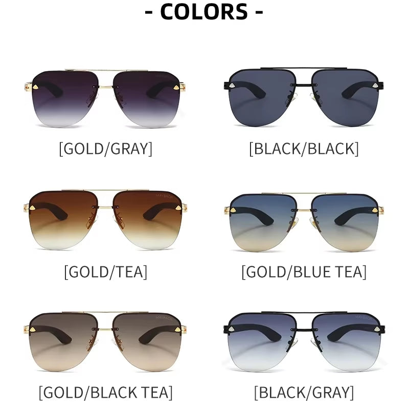 New Maybach Men's Polarized Sunglasses | Driving & Leisure Eyewear | Stylish & UV Protection