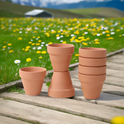 10 Pack Clay Plant Pots Patio Terracotta Pots Flowers Herbs Indoor Outdoor Decor - DynamicDrop Hub