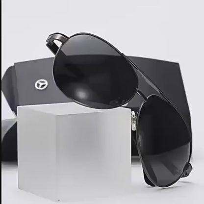 Mercedes-Benz Premium Polarized Sunglasses – UV400, Anti-Glare – Compatible with A/C/E/V/R/S Class, GLA/GLC/GLK/GLS, SLK/ML, Sprinter, Vito