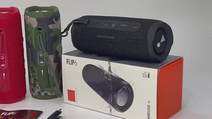 Flip6 Bluetooth TWS Audio Speaker – Outdoor Portable Subwoofer with Home Theater Dual Speaker System, 6-Hour Playback