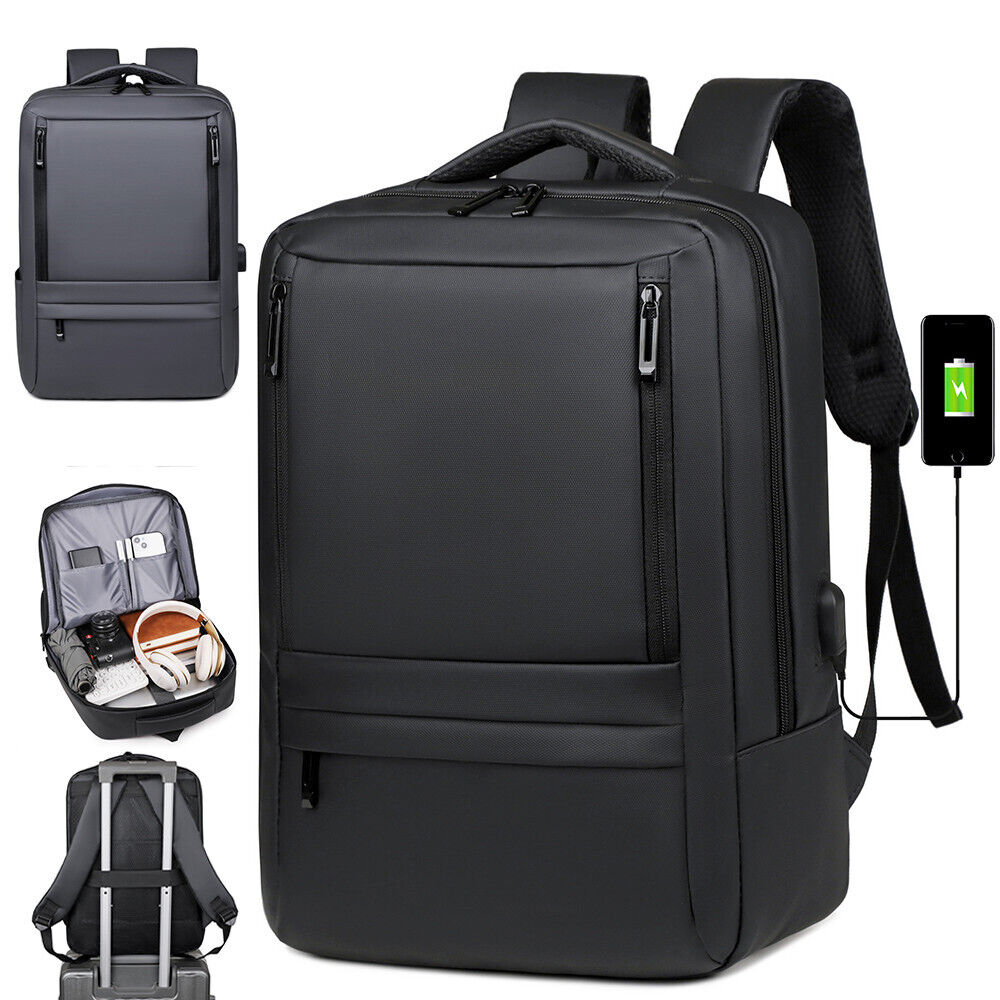 Unisex anti Theft Laptop Backpack Work Travel School Rucksack Bag USB Port