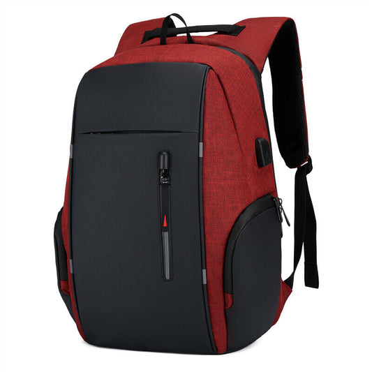 Unisex Laptop Backpack - Anti-Theft, USB Port, Waterproof Travel & Business Bag