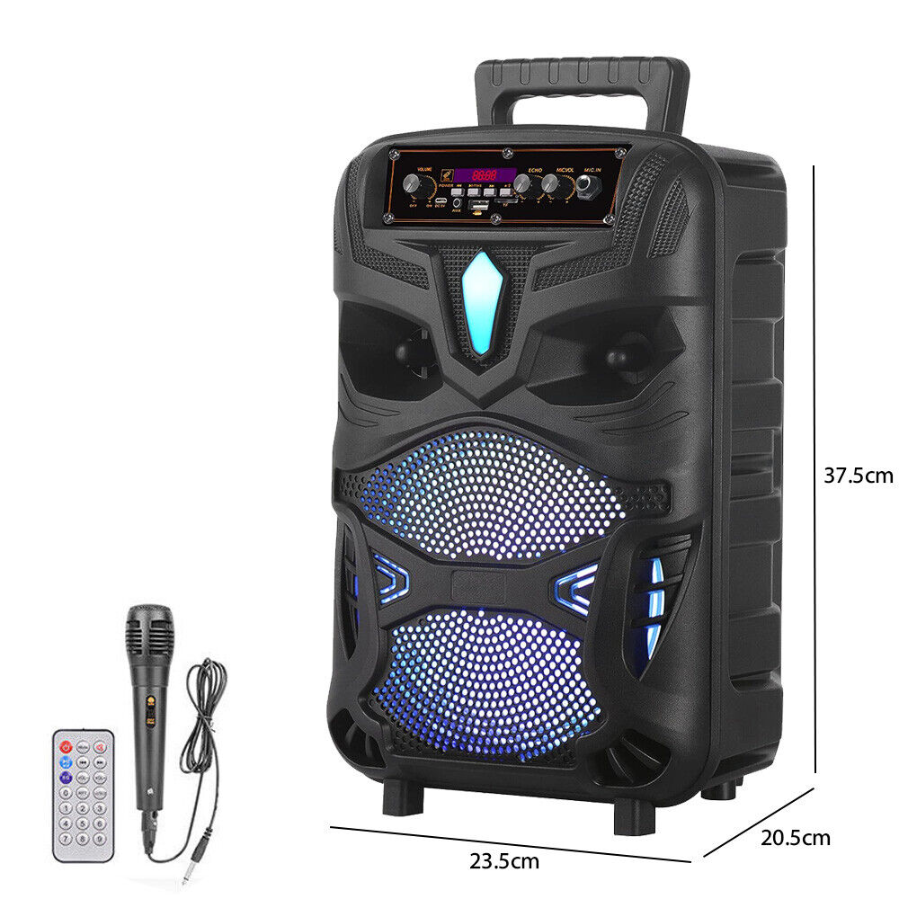 Portable Bluetooth Speaker Subwoofer with Bass Sound System for Parties – Comes with Mic