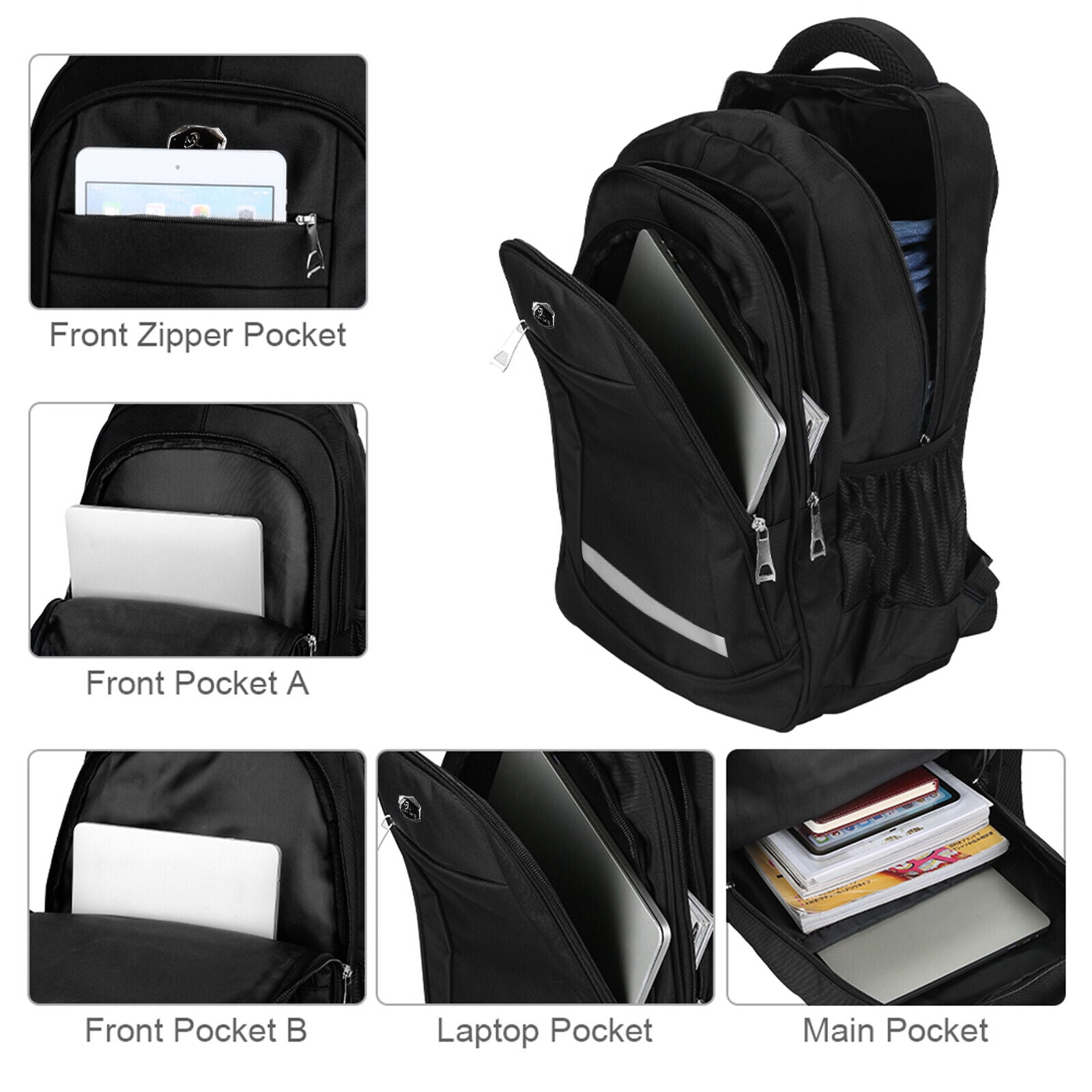 Laptop Backpack Waterproof School Shoulder Bag Anti-Theft Sports Travel Rucksack