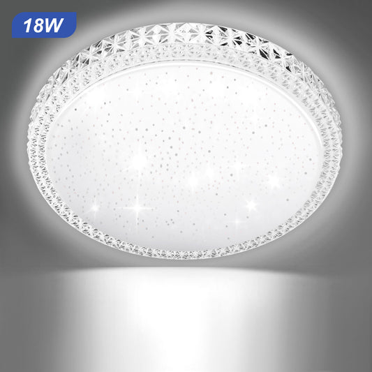 Modern LED Ceiling Light - Round Panel Downlight for Living Room, Bedroom, or Wall Installation